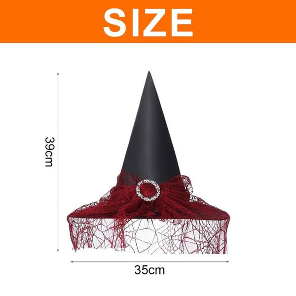 2-pack Halloween Witch Hat Wizard Men Women Costume Cosplay Party