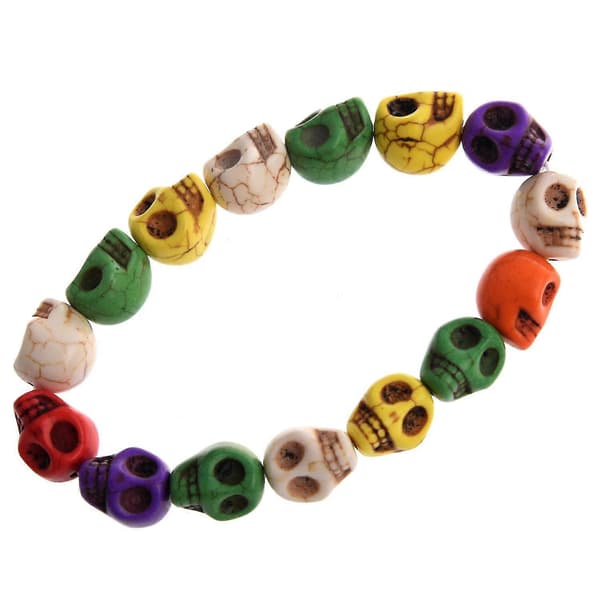 Howlite Turkos Pärlor Buddhistiskt Böne Armband