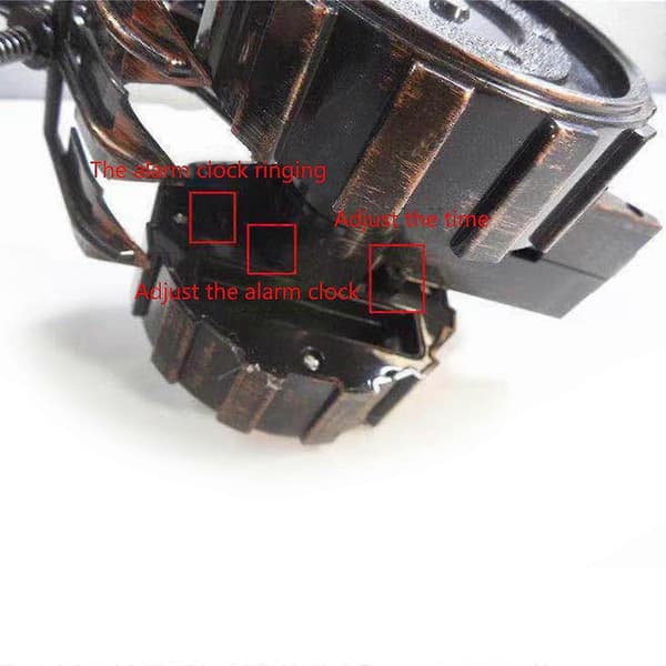 Tractor Alarm Clock Digital Clock For Home Office Desk (FMY) Bronze Bronze