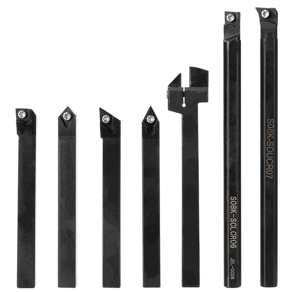 Turning Tool with Spanner Wrench with Insert for Tool Holder CNC Tour-8mm, 7 Rooms