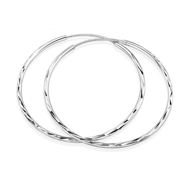 Trendiga 18k guldpläterade solid koppar geometriska Pop Hoop örhängen för kvinnor silver