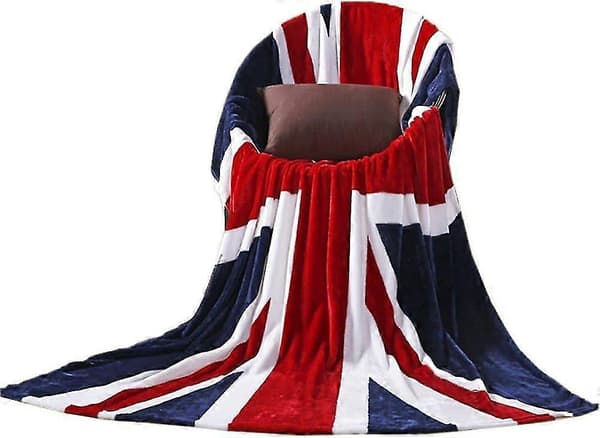 Blue Star, Unisex Voksen Britisk Flagg Reisepledd