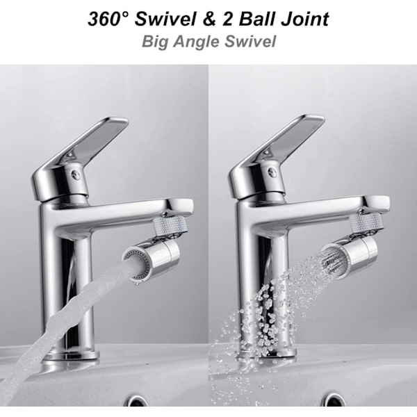 Dual-Function 80-Degree Swivel Faucet Aerator for Kitchen