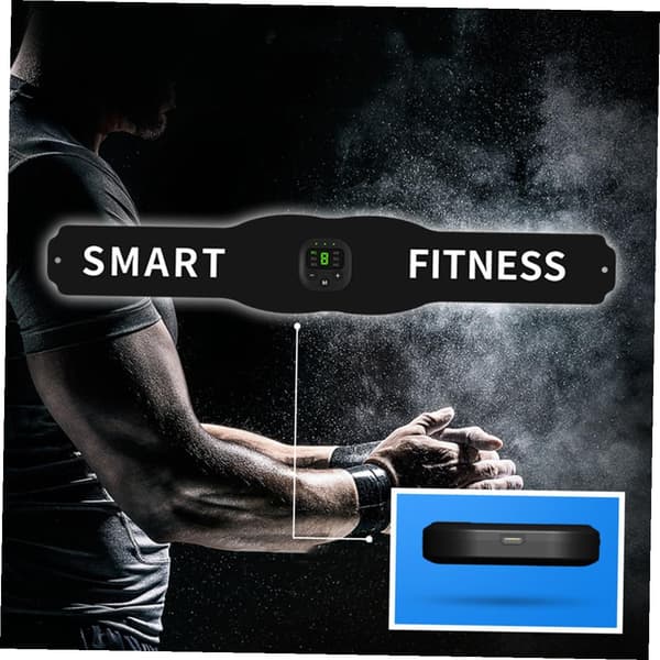 USB svart trening for magemuskler lade for midjebelte -