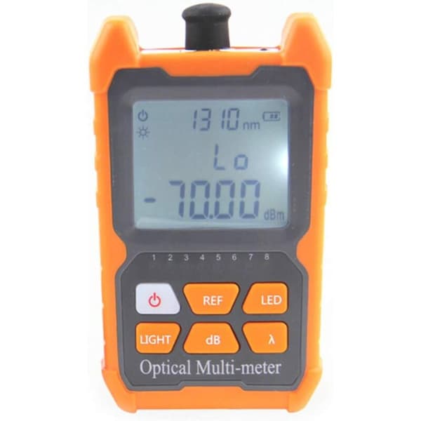 Optical Power Meter, Fiber Optic Cable Tester with LED Light Network Cable Tester