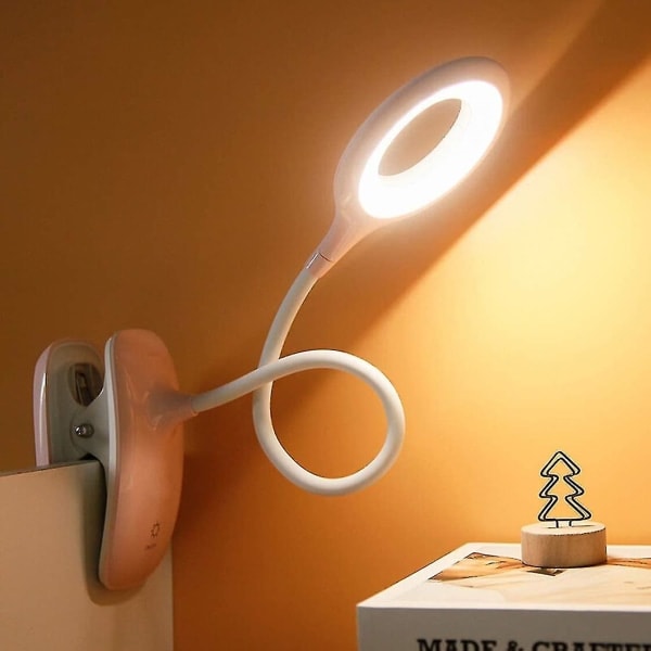 LED Clip-on Læselampe Dæmpbar Øjenbeskyttelse Bordlampe