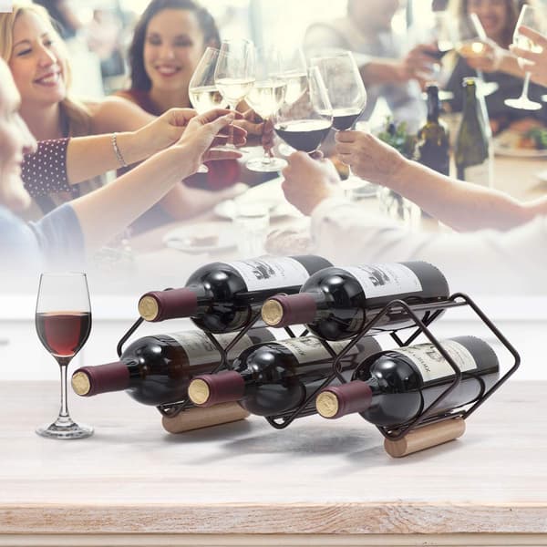 Vinstativ, stabelbart, horisontal vinflaskeholder -FA7-