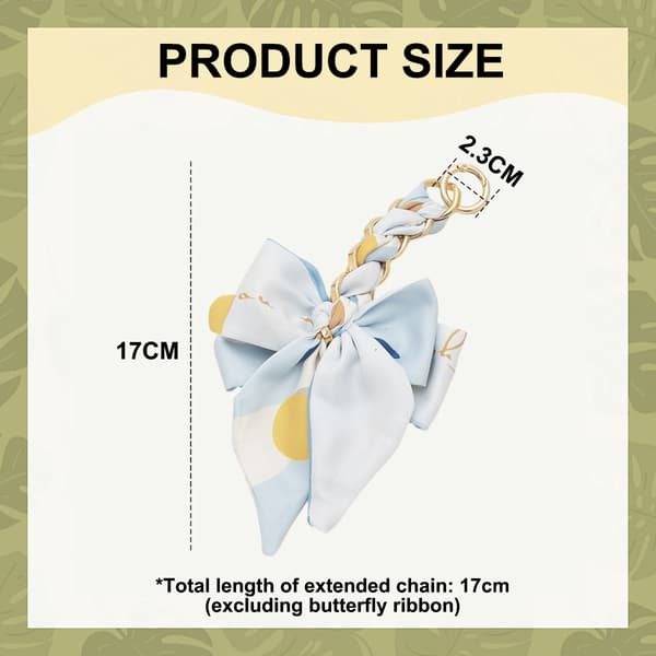 Bag Strap Extender, Bow Knot Bag Extension Chain, Bag Chain Extender for Handbags Shoulder Bag