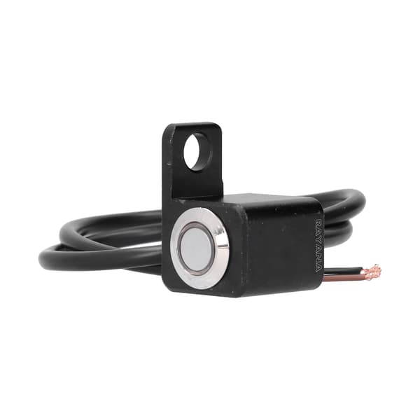 Waterproof Handlebar Switch Headlight Fog Light ON-OFF Button 0.4in Mount with Red Light Reset Lock (Left Side)