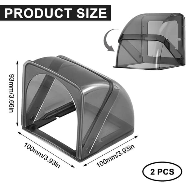 2 kpl seinäsuojaa, ei porausta, 87 90 mm pistorasioiden, seinäkytkimien, suojakansien, kytkimien suojus