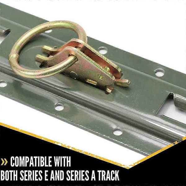 E-Track O-ring Fäste för E-Track Fästsystem, Säkra Last i Slutna/Flaksläp, Lastbilar (4-pack)