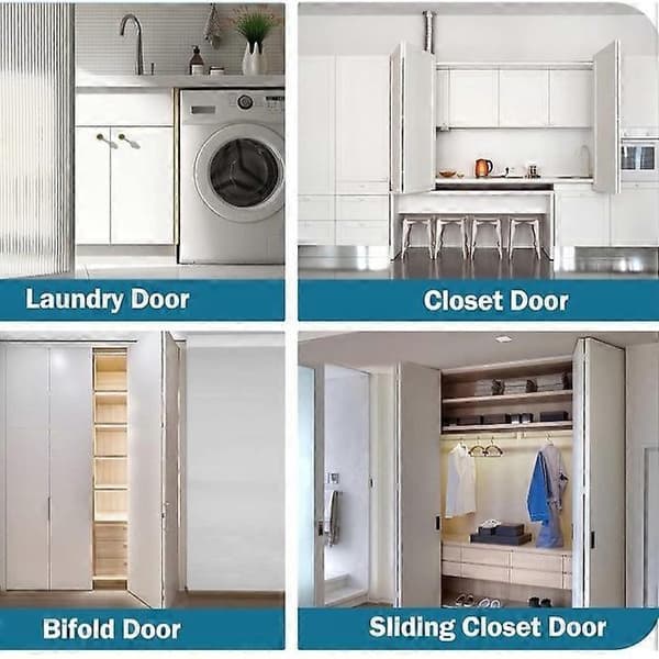 Sliding Folding Door Hardware Kit Sliding Door Repair Kit on 24 \" Wide Rail Includes Top and Bottom Bracket