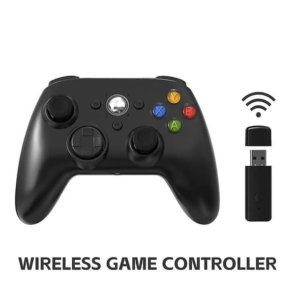 Wireless/Wired Controller for Xbox 360 Gamepad with Dual Vibration Turbo Compatible with Xbox 360/360 Slim and PC Window XBOX 360 Wireless XBOX 360 Wireless