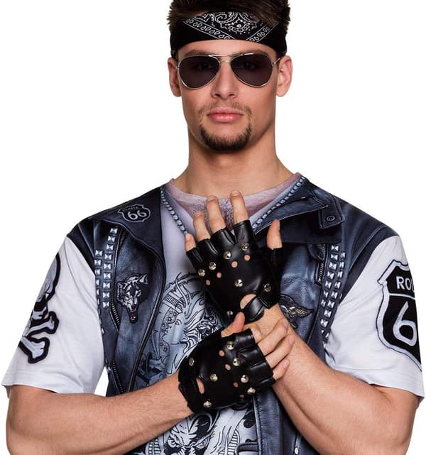 Herrhandskar, nitar, icke-mainstream halvfingerhandskar, punkhandskar
