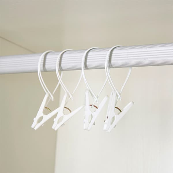 12-pack Plastic Clothes Pegs, Windproof Clothes Hanger Clips, Non-slip Laundry Clips, Drying Clips with Robust Steel Spring