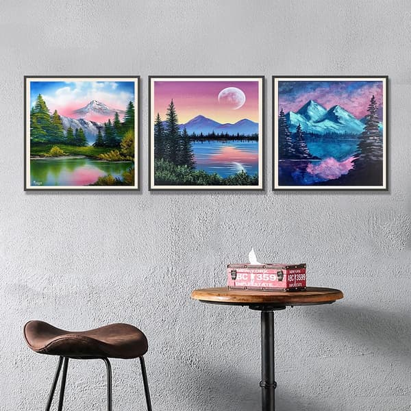 9 kpl timanttimaalaus, DIY 5D timanttimaalaussarjat aikuisille