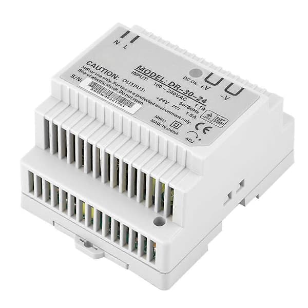 DR-30-24 30W Single Output 24V DIN Rail AC/DC Switching Power Supply