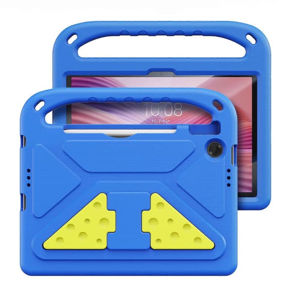Lenovo Tab 10.1 2025 Case, Shockproof EVA Tablet Case with Stand and Handle for Kids, Blue Blue