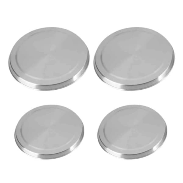 Komfurafdækning i rustfrit stål 4-pak