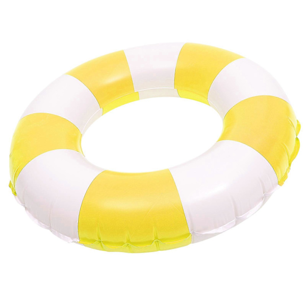 Pool Float Badedring Oppustelig Pool Float Badedring Voksen Poolring Badedring Float Gul Gul Gul Yellow 90X8CM