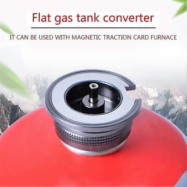 Camping Gas Adapter Konverter Komfurforbindelse til Butanbeholder til Skruegaskassette (3 stk, Sølv)