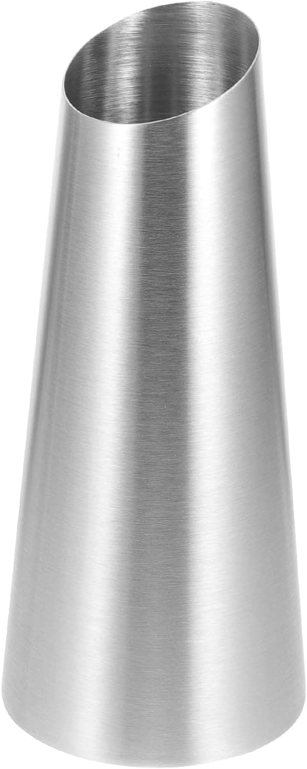 Vase i rustfritt stål - Sølv dekorativ vase - 20 cm - Moderne design for hjem, bryllup og fest
