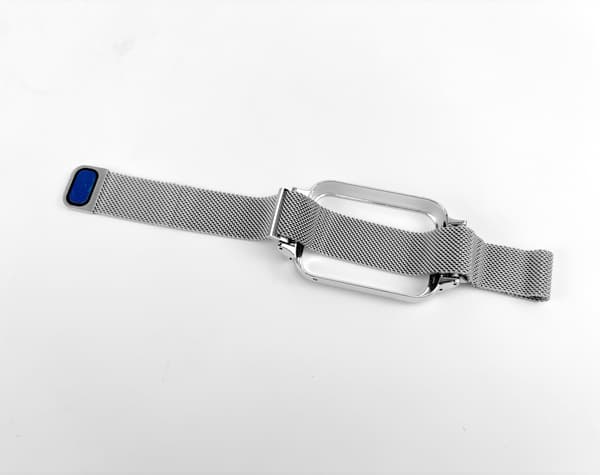 Klockarmband för Xiaomi Mi Band 8 Pro - Metallram med Milanese Loop Silver