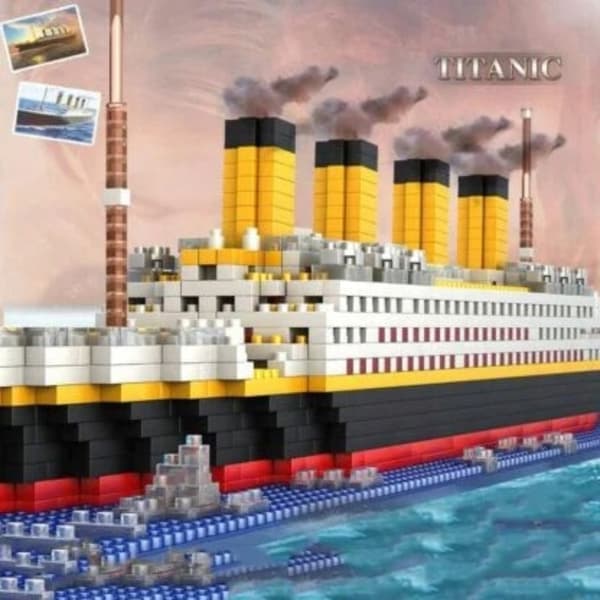 Titanic skibsbyggesæt 1860 dele stor model 14+
