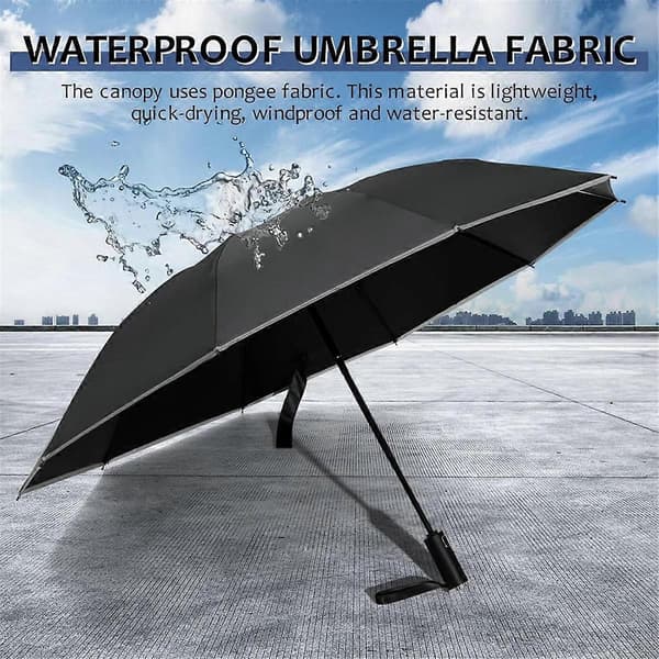 2-pack Travel Umbrella, Unbreakable Umbrella with 10 RIBS, Windproof Umbrellas for Rain & Sun, Automatic