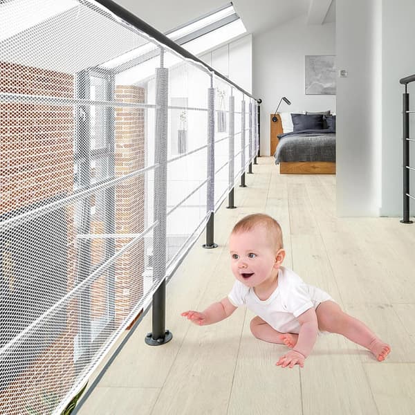 Trappebeskyttelsesnet, sikkerhedsnet, balkon trappebeskyttelsesnet, 2m*78cm A A