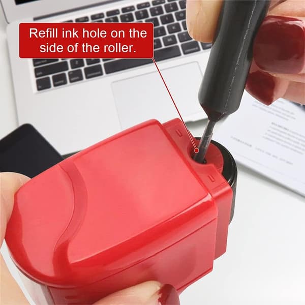 Identity Theft Protection Stamp Text Blackout Protection Identity Protection Roller Stamp Wide Rolling Security Stamp