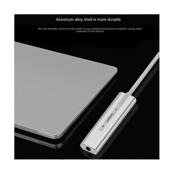 USB Eksternt Lydkort USB3.0 til 3.5 mm Jack Audio Mikrofon Hovedtelefonadapter til PC Laptop Lydkort Sølv