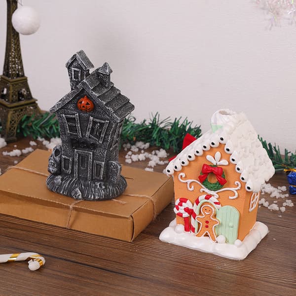 Jule små hus ornament jul
