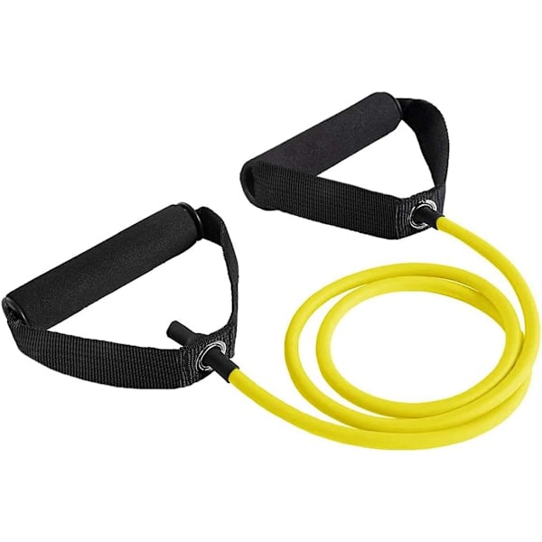Motståndsrör med mjuka grepphandtag för män och kvinnor, perfekt för sjukgymnastik, styrketräning, muskeltoning, yoga, elastisk träning, 10 LBS