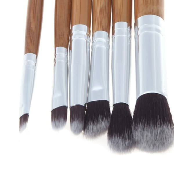11 stk. makeupbørstesæt, fint håndværk, professionelle makeupbørster med stofpose