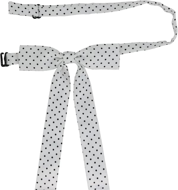 TD5 dameflue med knute og sommerfugl, justerbar str. one size, hvit -