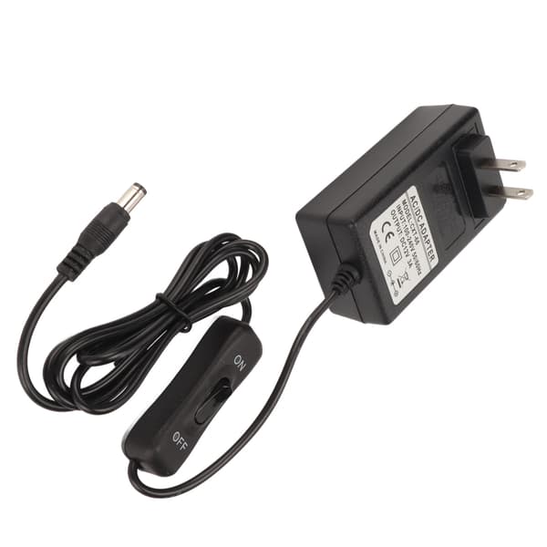 12V strømadapter 20cm nålkutter DC strømforsyningsadapter plugg utstyr 100-240V US-plugg 12V 3A 36W