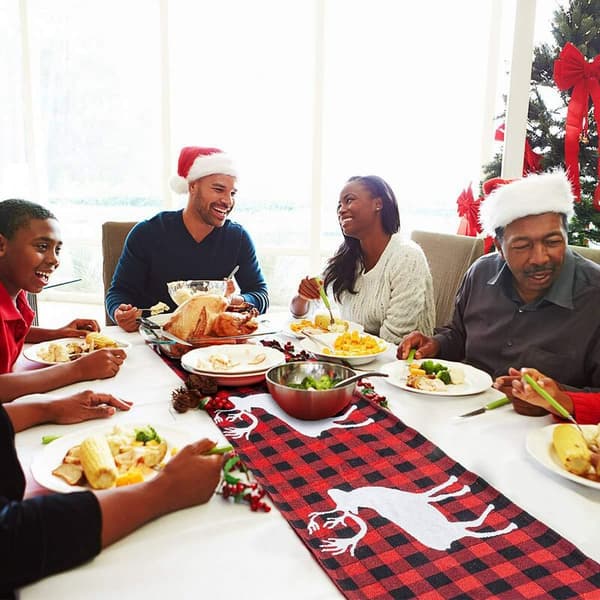 Julebord til julebordsdekoration, familiemiddage eller sammenkomster