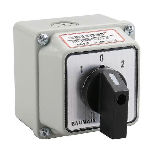 Universal Rotary Cam Switch SZW26-20/D202.2D with Main Switch External Box 660V 20A 3 Positions 2 Phase s20241212631