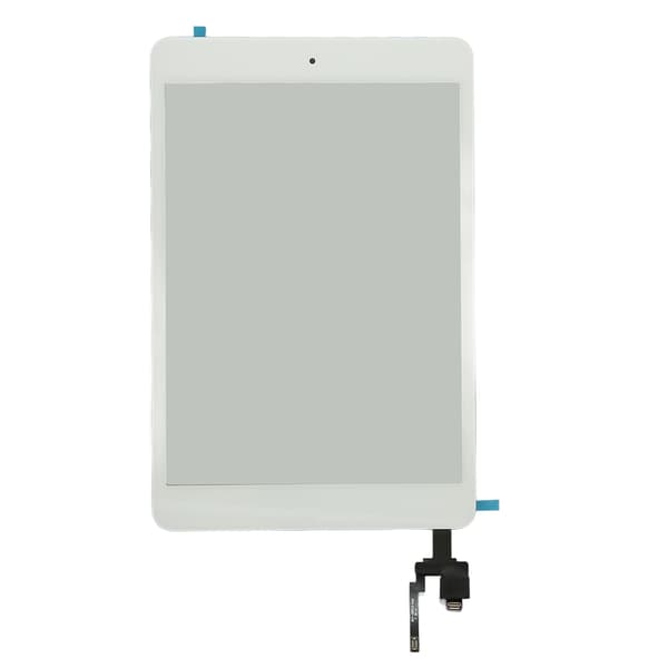 Tablet Touch Screen Replacement Tempered Glass Touch Screen Panel Digitizer with IC Button for Mini 3 White