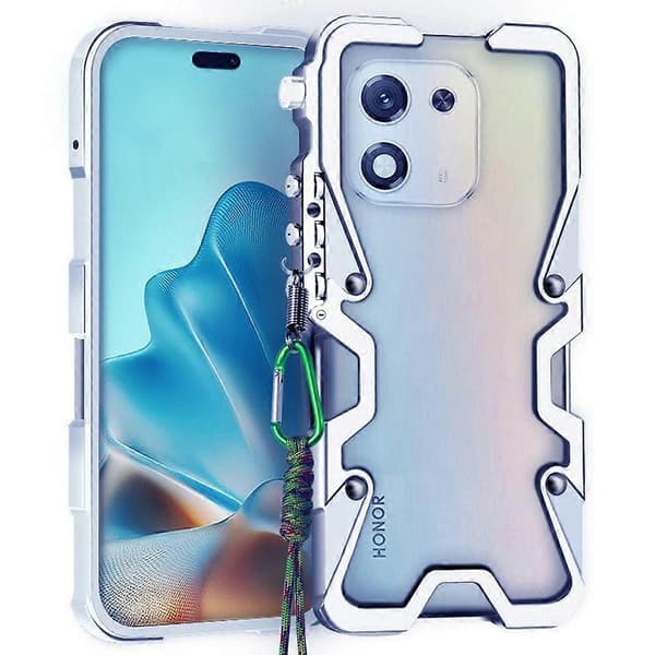 For Honor X70i Bumper Case Aluminum Alloy Metal Phone Shell Protection with Strap