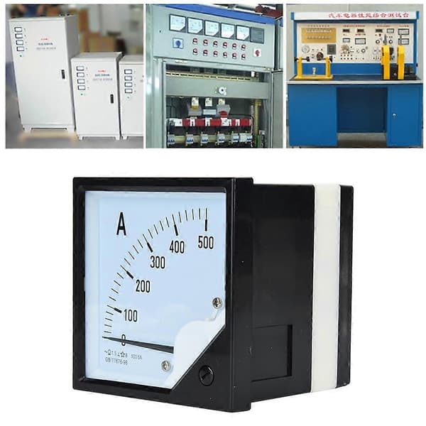 Square Panel Ammeter 500A Class 1.5 Accuracy Current Test Meter Detectors