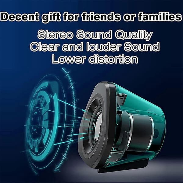 Computer Speakers PC Desktop Laptop Speakers RGB Light USB Powered Volume Control for PC/Laptops/De