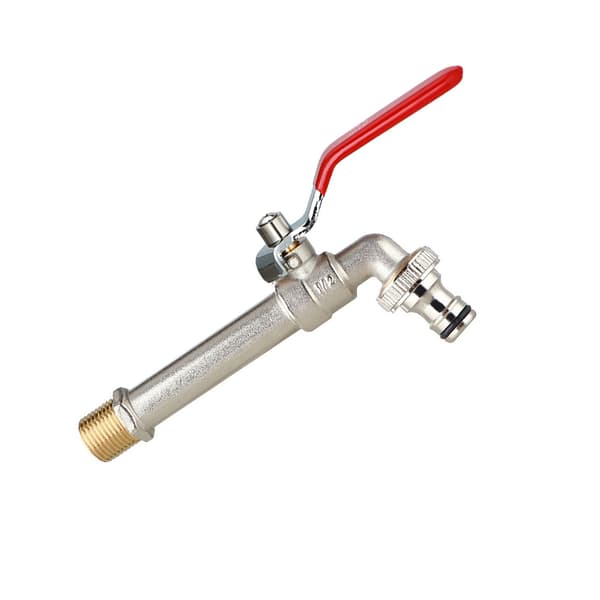 Red Electroplated Iron Handle Outdoor Faucet 288