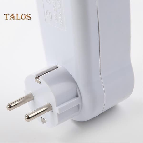 EU-stik 1 til 3-vejs 16A 250V Adapter Konvertering Udvidelse Strømstik