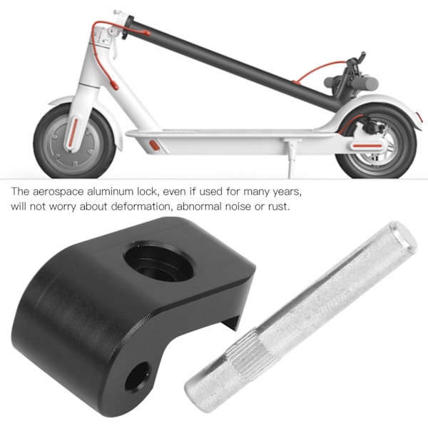 Foldbar Hæk-Spænde-Stik-Pin Ikke-Deformation til XIAOMI M365/PRO El-Scooter (sort)