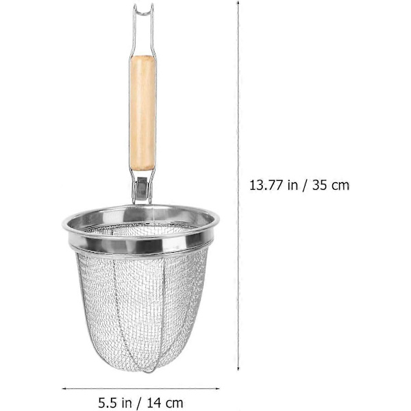 Mikroperforeret pastakurv i rustfrit stål, 35 cm