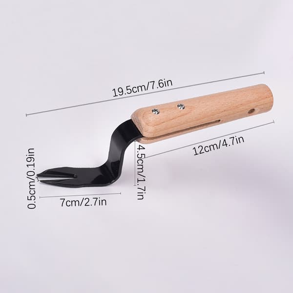 Fork Hand Weeder Hand Tool Fork With Wooden Handle Portable Weed Pullers For Gardening 3pcs 3pcs