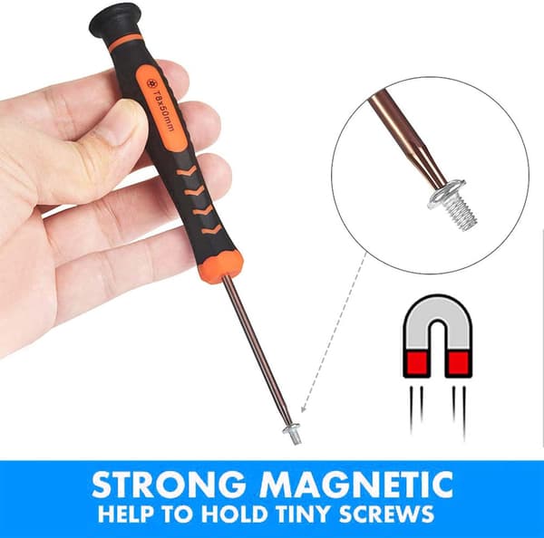 10-delers magnetisk Torx skrutrekkersett (T2-T15) -