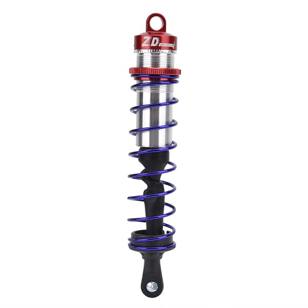 1/8 RC Car Metal Oil Pressure Adjustable 2pcs Front Shock Absorber 2pcs Rear Shock Absorber (Red)